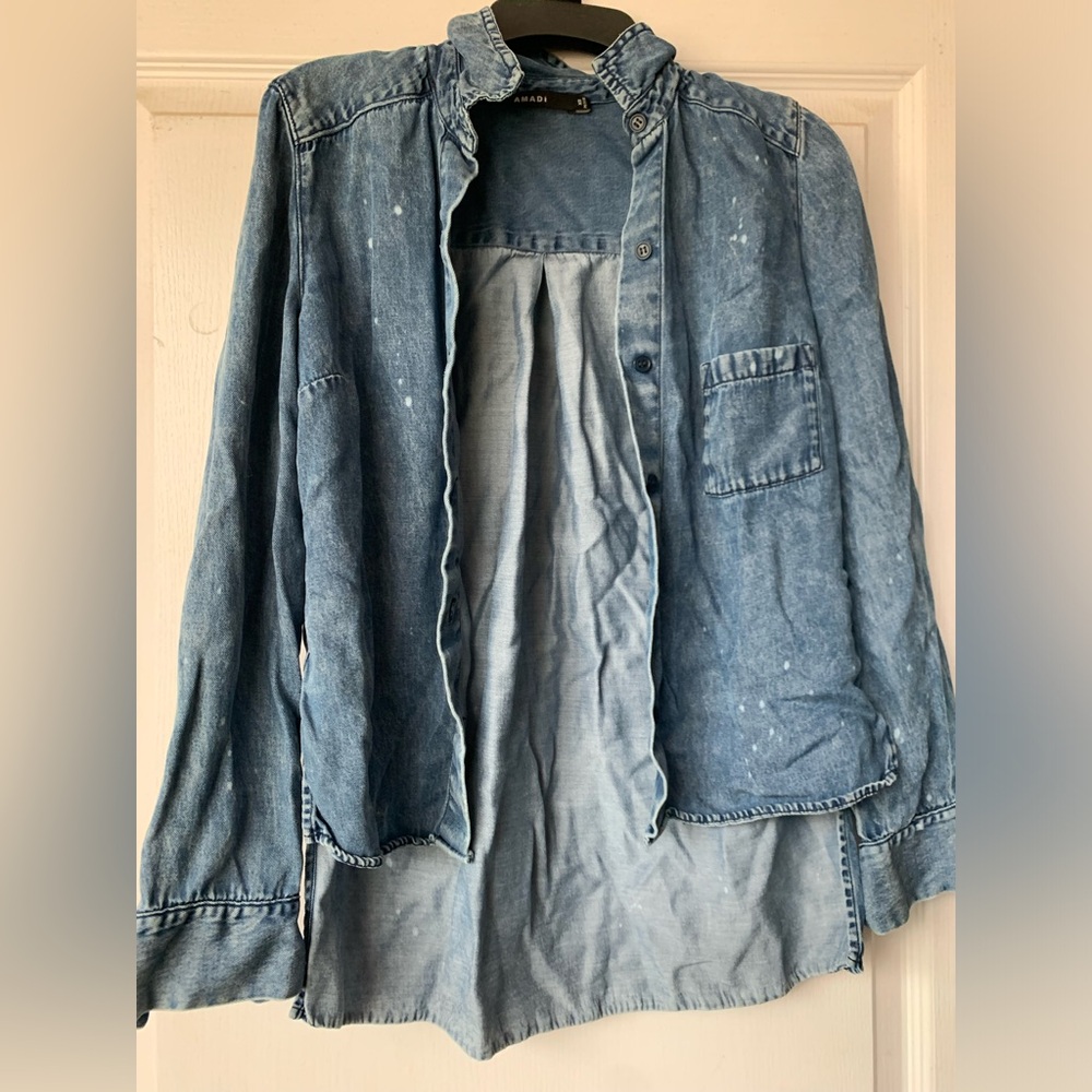 Anthropologie Denim Style Top Size XS